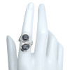 Black Onyx Sterling Silver Adjustable Ring
