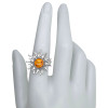 Cognac Amber Adjustable Sun Ring