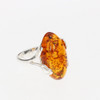 Cognac Amber Flower Design