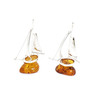 Cognac Amber Sterling Silver Boat Statuette