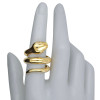 Gold Plated Silver Snake Adjustable Ring