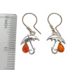 Umbrella Amber Sterling Silver Earrings On Hooks