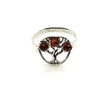 Baltic Amber .925 Silver Tree of Life Ring