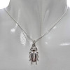 Sterling Silver Rhodium Plated Lucky Beetle Pendant