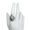Oxidized Sterling Silver Eagle Adjustable Ring