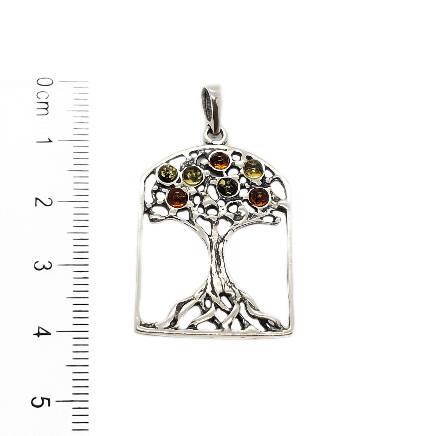 Amber Ruvolis Baltic Amber Tree of Life Pendant