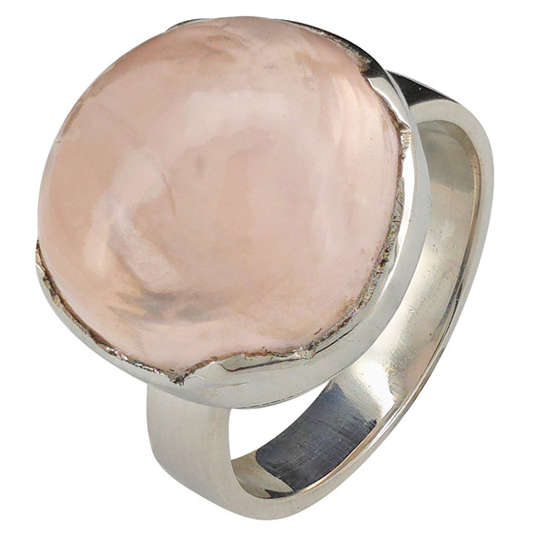 Rose Quartz Sterling Silver Ring