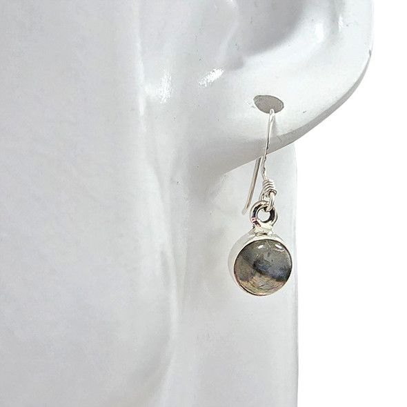 Labradorite Sterling Silver Hook Earrings