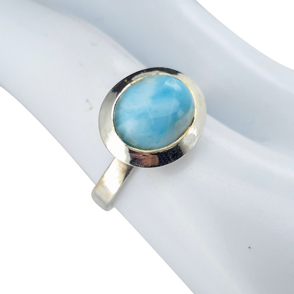 Larimar Sterling Silver Ring