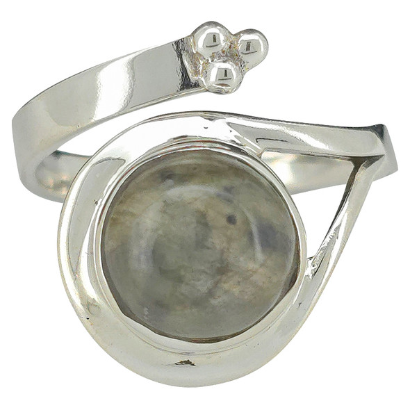 Labradorite Sterling Silver Adjustable Ring