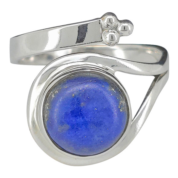 Lapis Sterling Silver Adjustable Ring