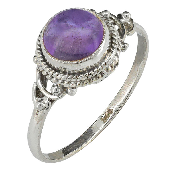 Amethyst Sterling Silver Ring