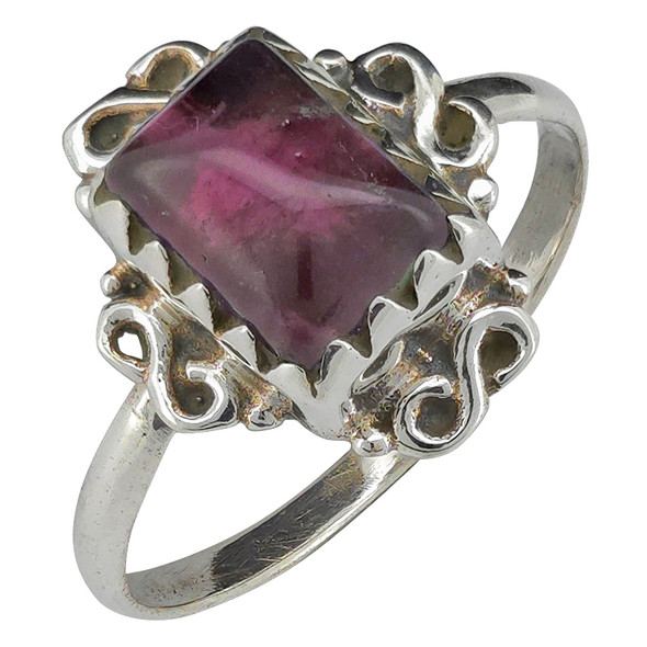 Garnet Sterling Silver Ring