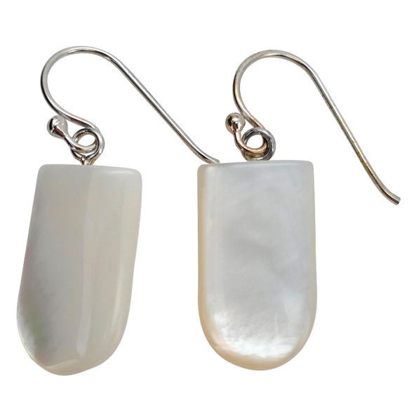 Pearl Sterling Silver Hook Earrings