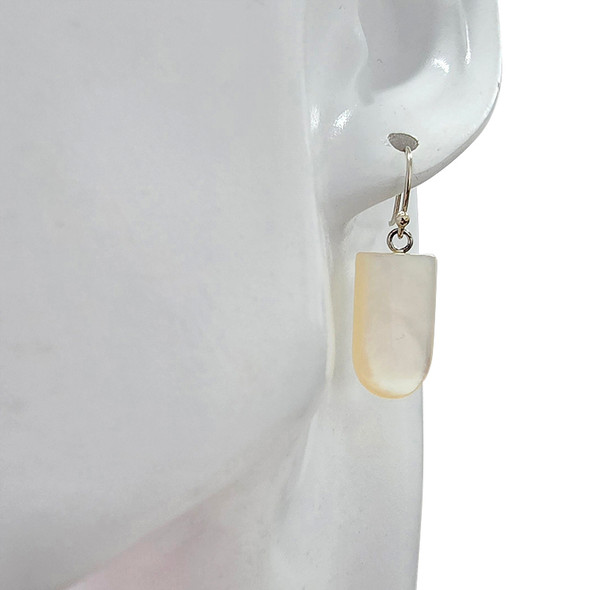 Pearl Sterling Silver Hook Earrings