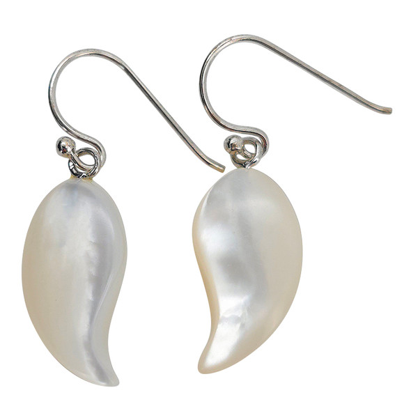 Pearl Sterling Silver Hook Earrings