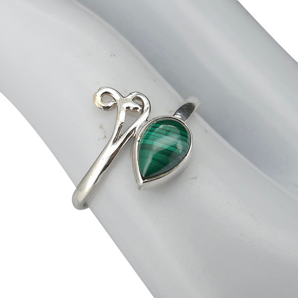 Malachite Sterling Silver Ring