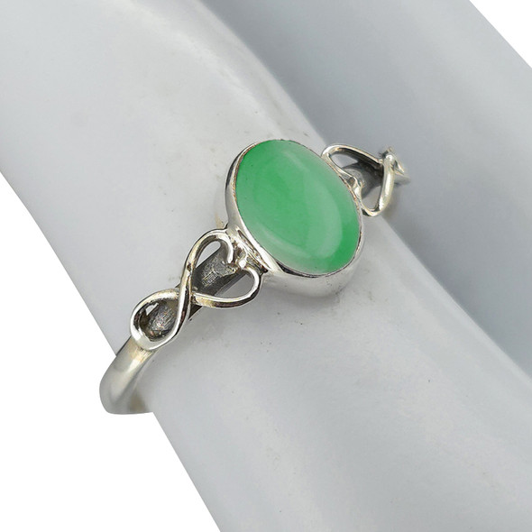 Green Onyx Sterling Silver Ring