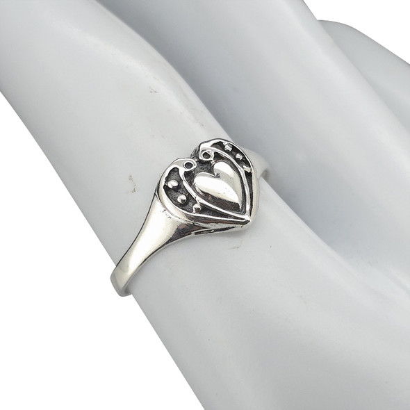 Sterling Silver Heart Ring