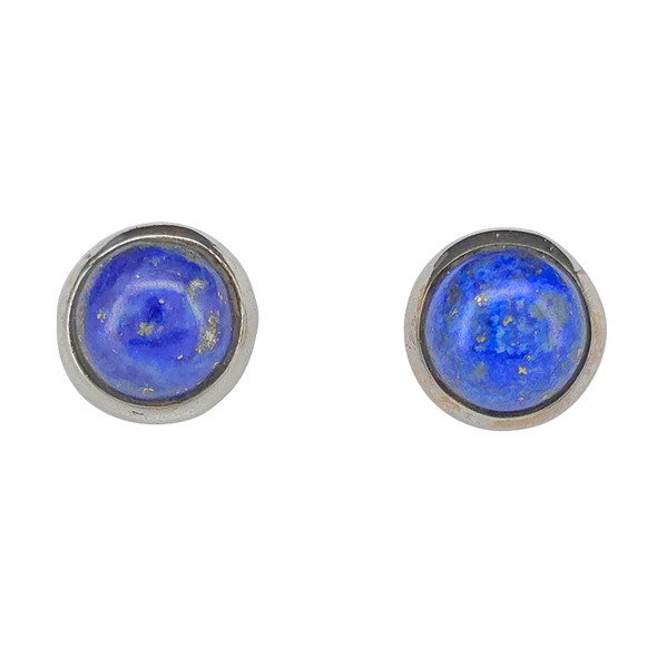 Lapis Sterling Silver Stud Earrings