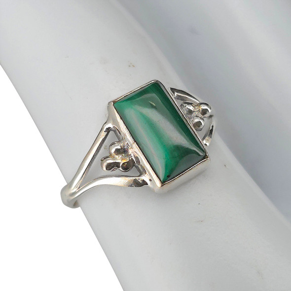Malachite Sterling Silver Ring