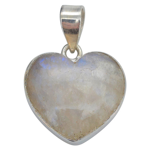 Moonstone Sterling Silver Heart Pendant
