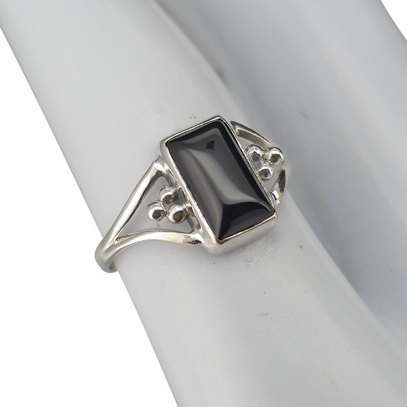 Black Onyx Sterling Silver Ring