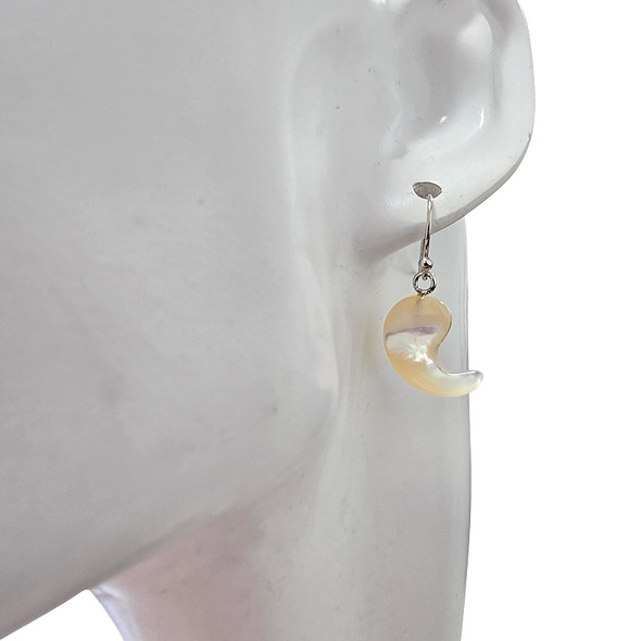 Mother of Pearl Sterling Silver Hook Earrings