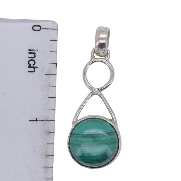 Malachite Sterling Silver Pendant