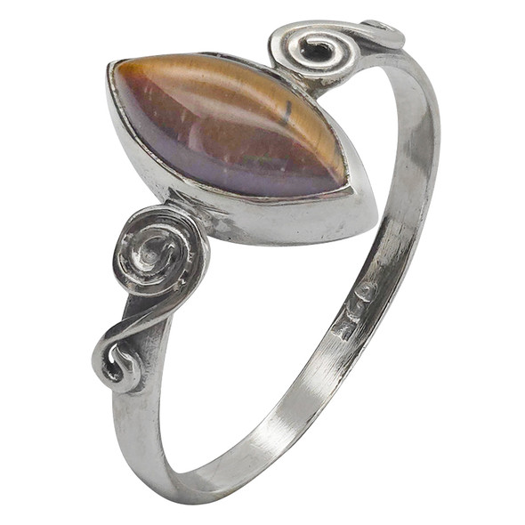 Tiger Eye Sterling Silver Ring