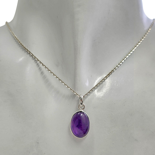 Amethyst Sterling Silver Pendant