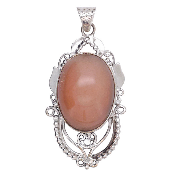 Sunstone Sterling Silver Pendant