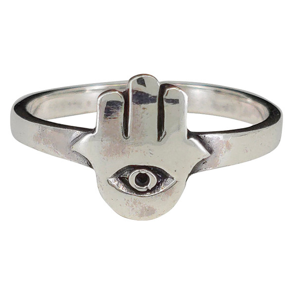 Hamsa Sterling Silver Ring