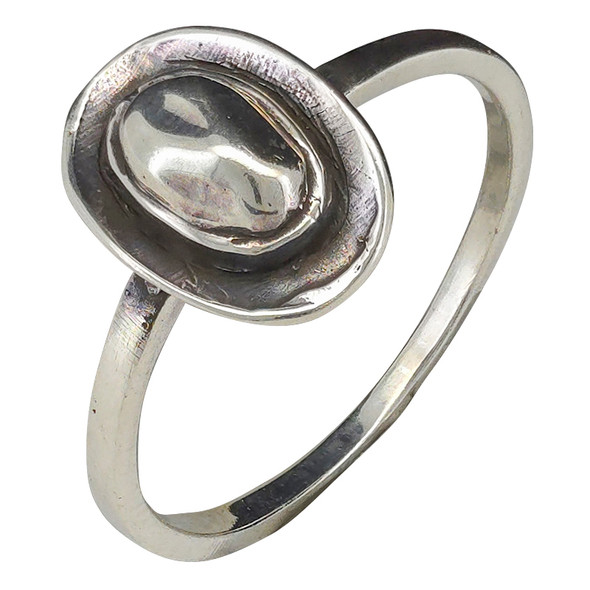 Cowboy Hat Sterling Silver Ring