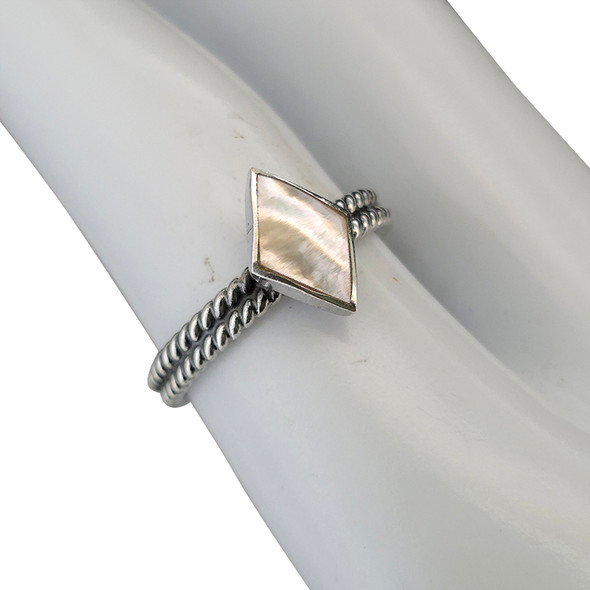 Mother of Pearl Sterling Silver Ring