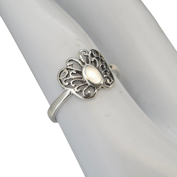 Mother Of Pearl Butterfly Ring (7920)
