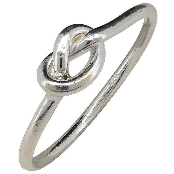Simple Knot Sterling Silver Ring