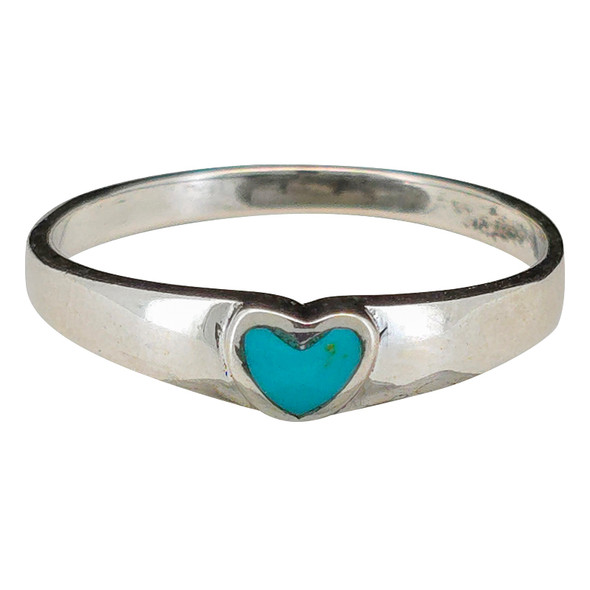 Turquoise Sterling Silver Heart Ring