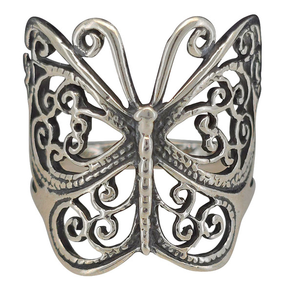 Sterling Silver Butterfly Ring