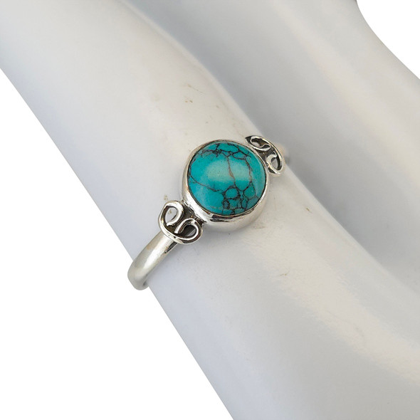 Howlite Sterling Silver Ring