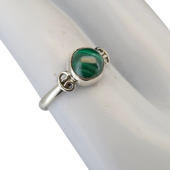 Malachite Sterling Silver Ring