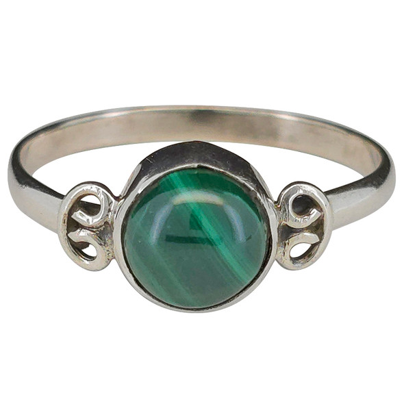 Malachite Sterling Silver Ring