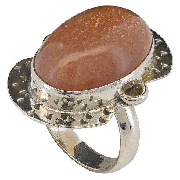 Sunstone Sterling Silver Ring
