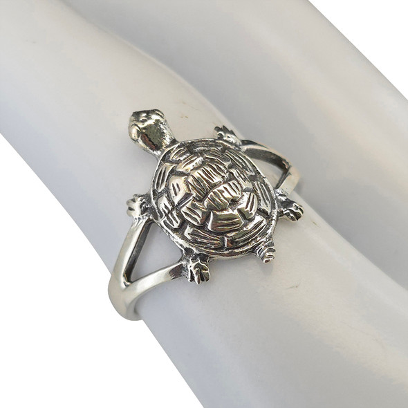 Sterling Silver Turtle Ring