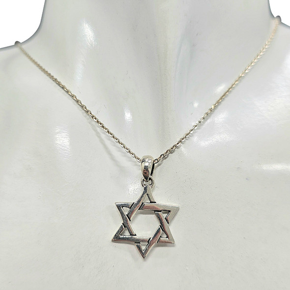 Sterling Silver Star of David Pendant