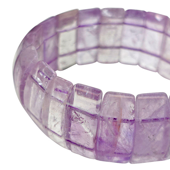 Amethyst Stretch Beaded Bracelet