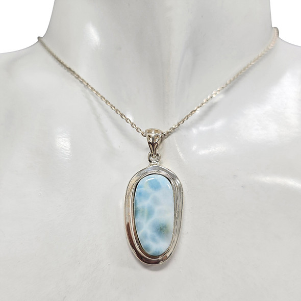 Larimar Sterling Silver Pendant