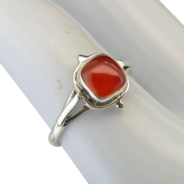 Red Onyx Sterling Silver Ring