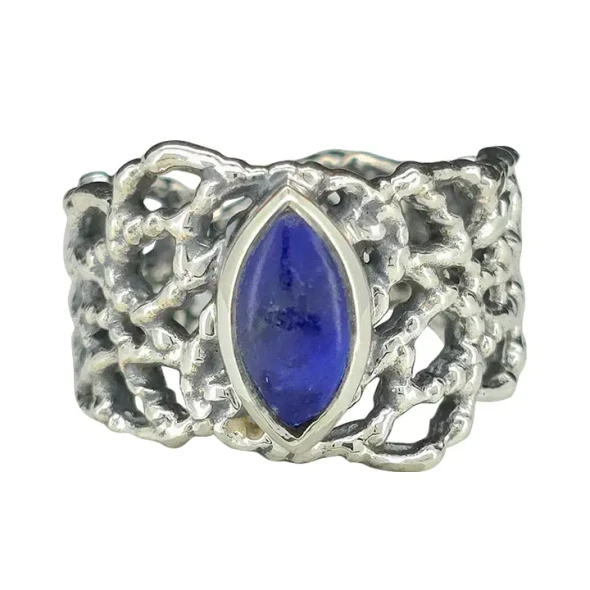 Lapis Sterling Silver Handmade Ring