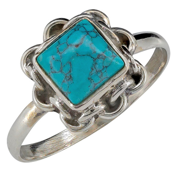 Howlite Sterling Silver Ring